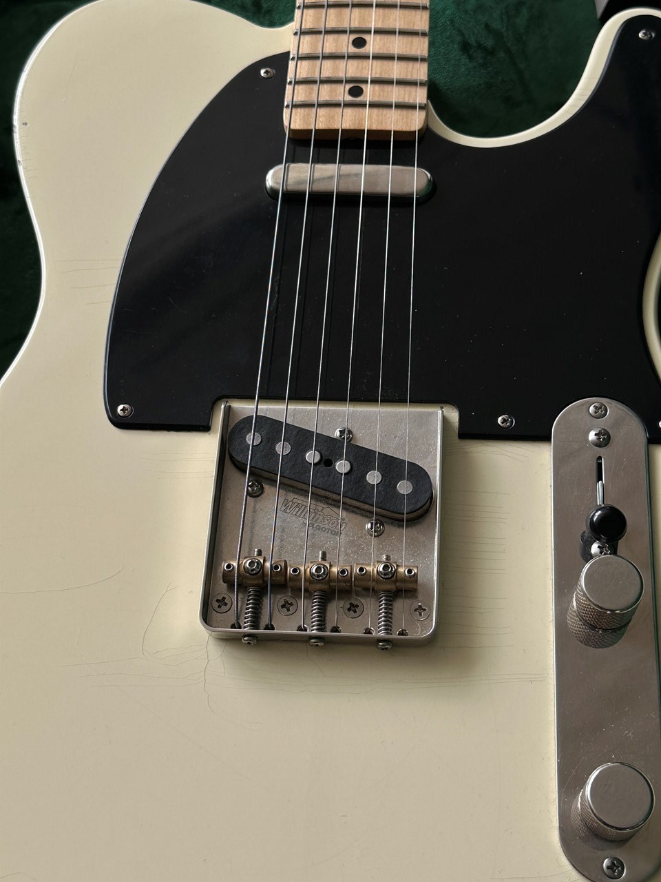 2024 Maybach Teleman T54 Aged Vintage Cream Tele Amber Pickups COA & Case - Thumbnail 6