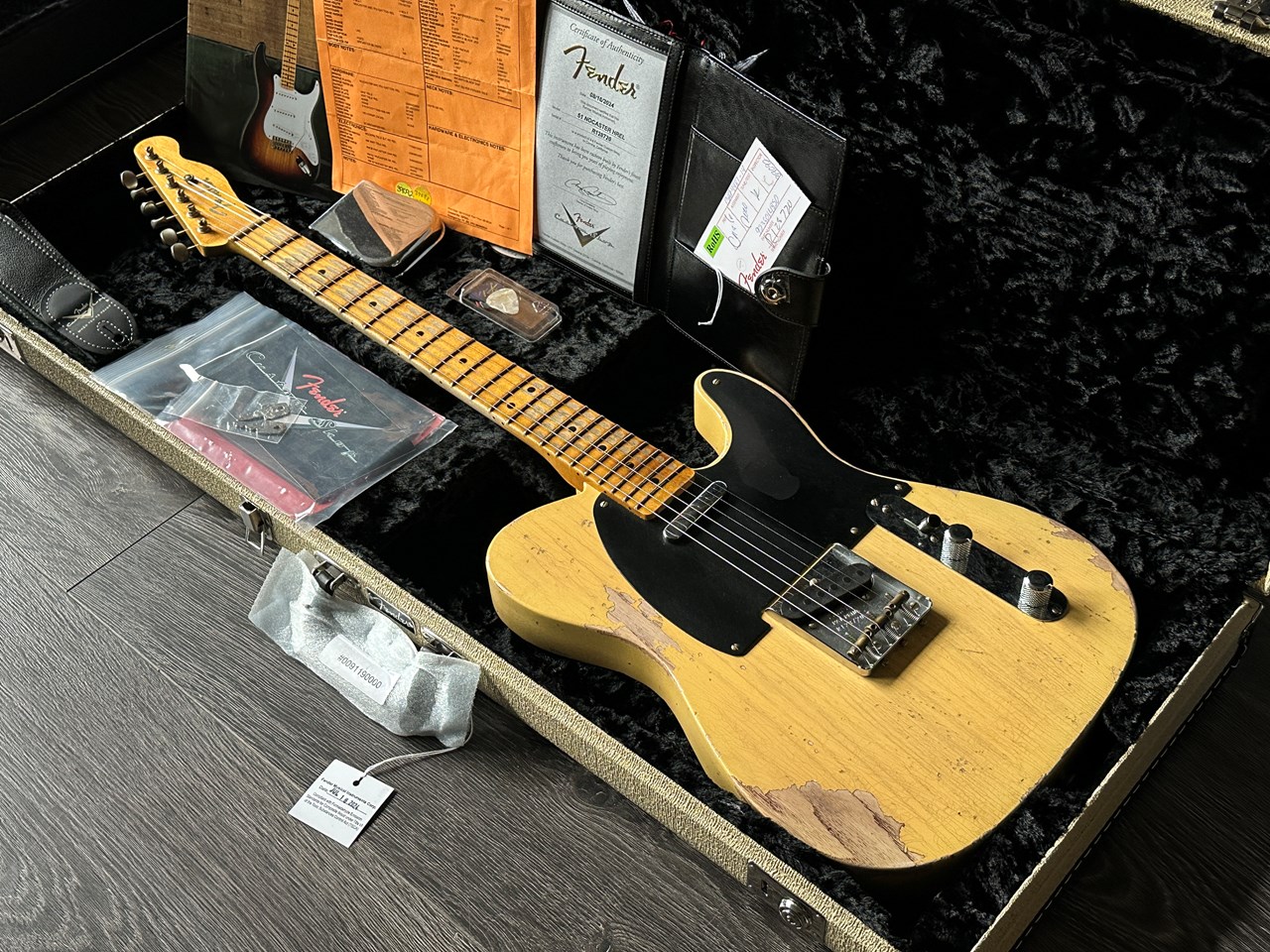 2024 Fender Custom Shop 1951 Nocaster Heavy Relic Aged Nocaster Blonde - Thumbnail 2