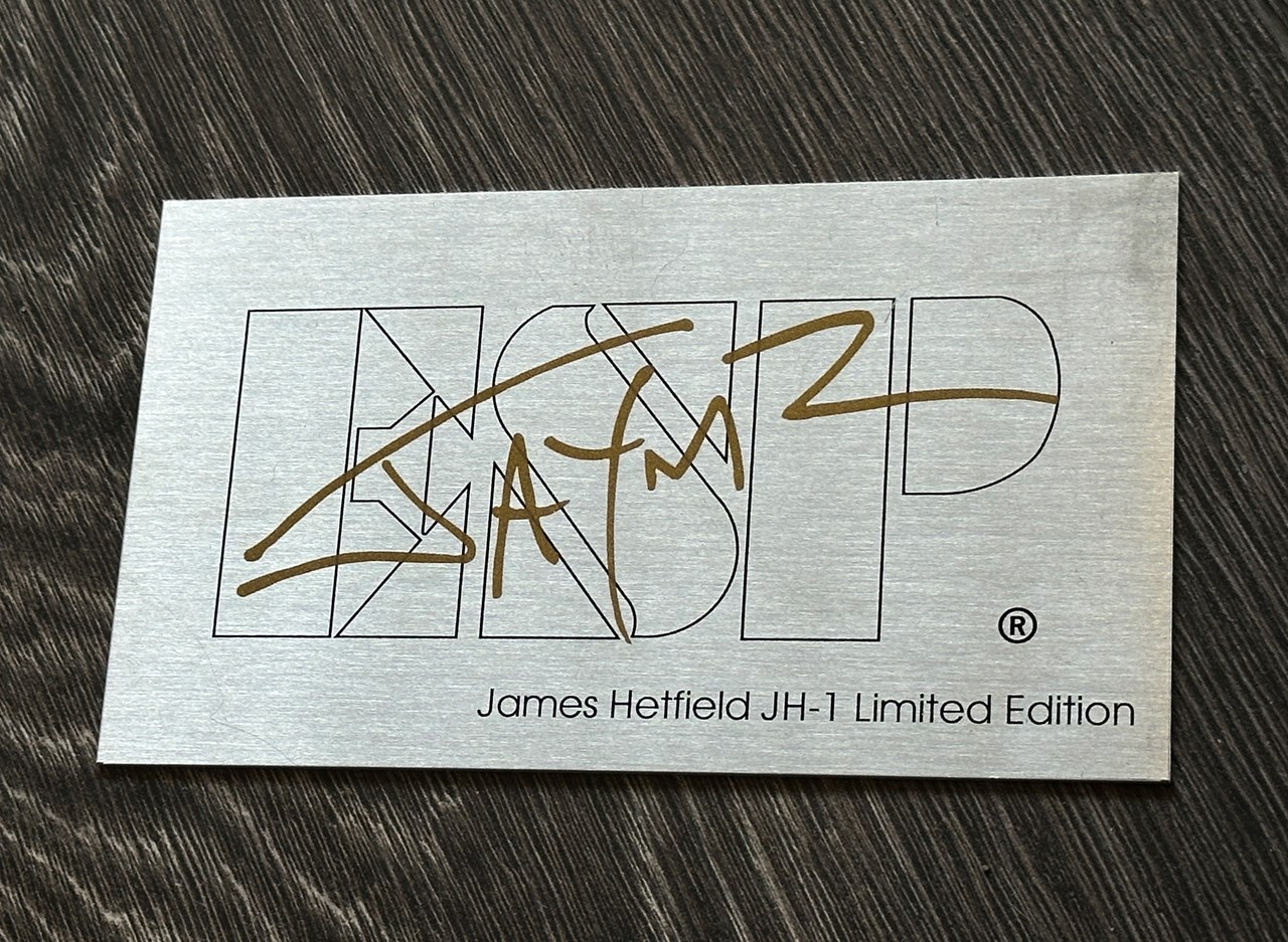 ESP Custom Shop JH-1 James Hetfield Signature with Handsigned COA - Thumbnail 6