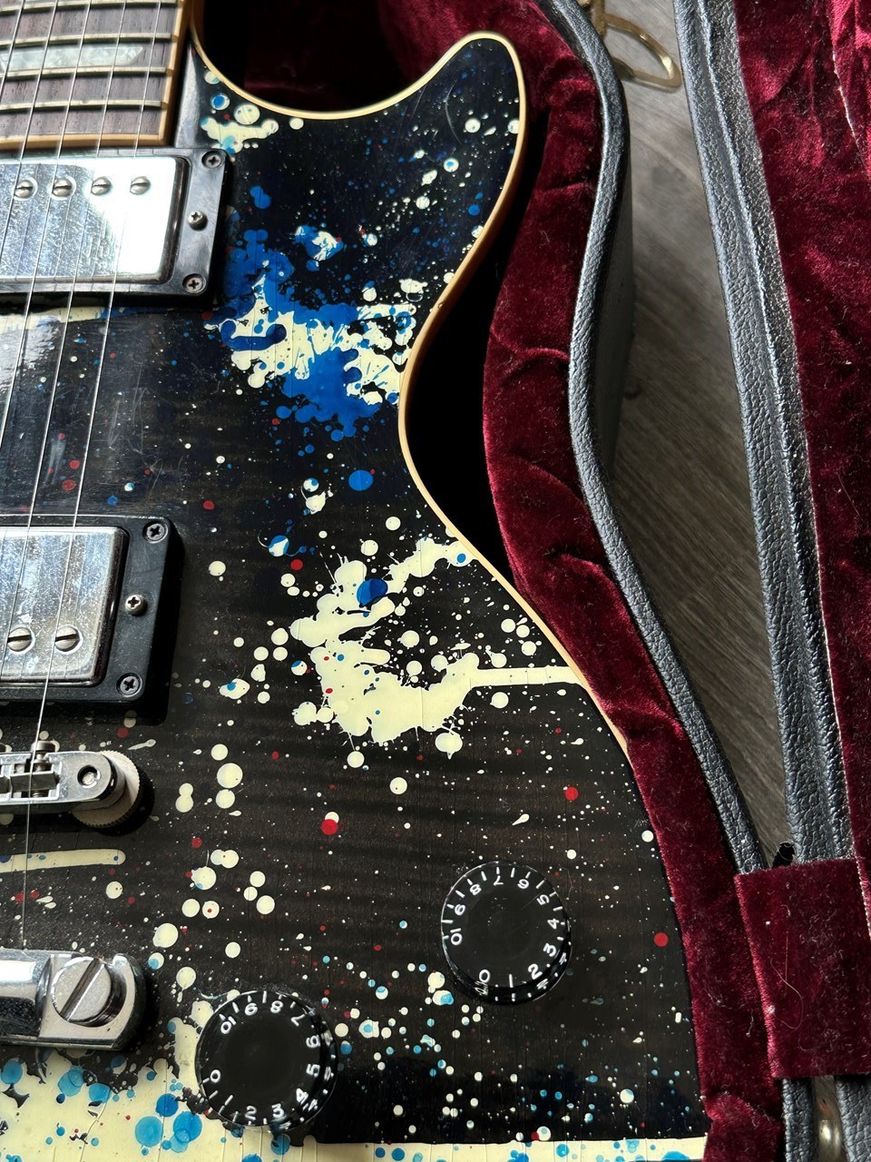 Gibson Les Paul Custom Shop Splatter Finish Unique One off - Thumbnail 2