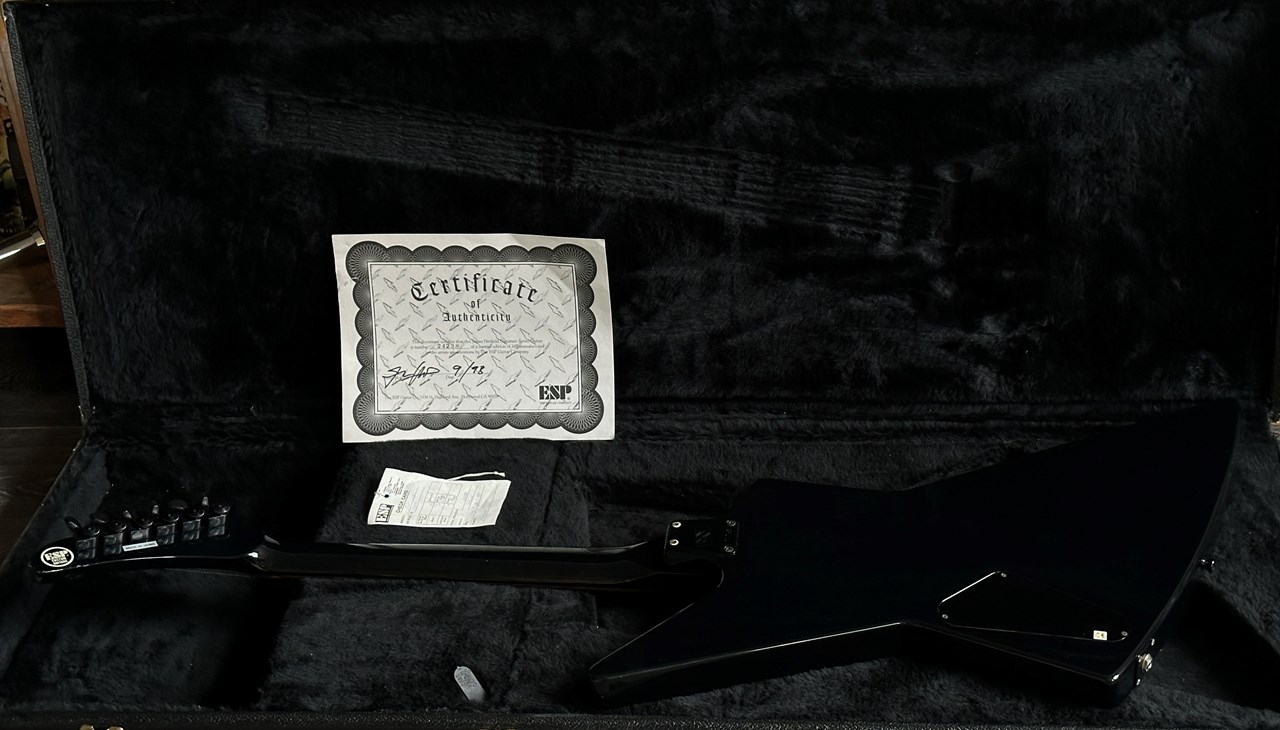 1998 ESP Custom Shop James Hetfield Signature JH-2 Black Diamond Plate - Thumbnail 5
