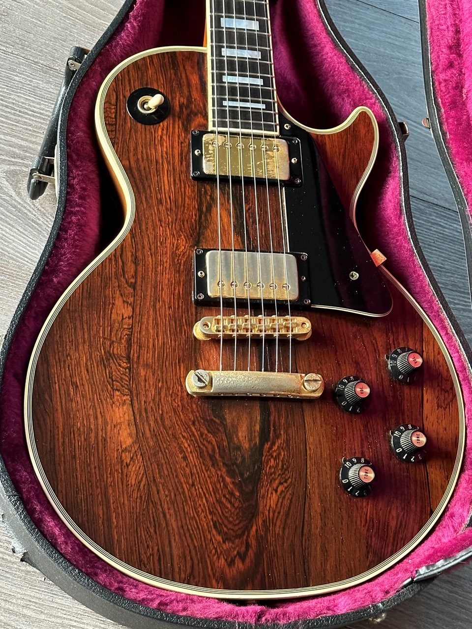 1975 Gibson Les Paul Custom Brazilian Rosewood Top with CITES - Thumbnail 3