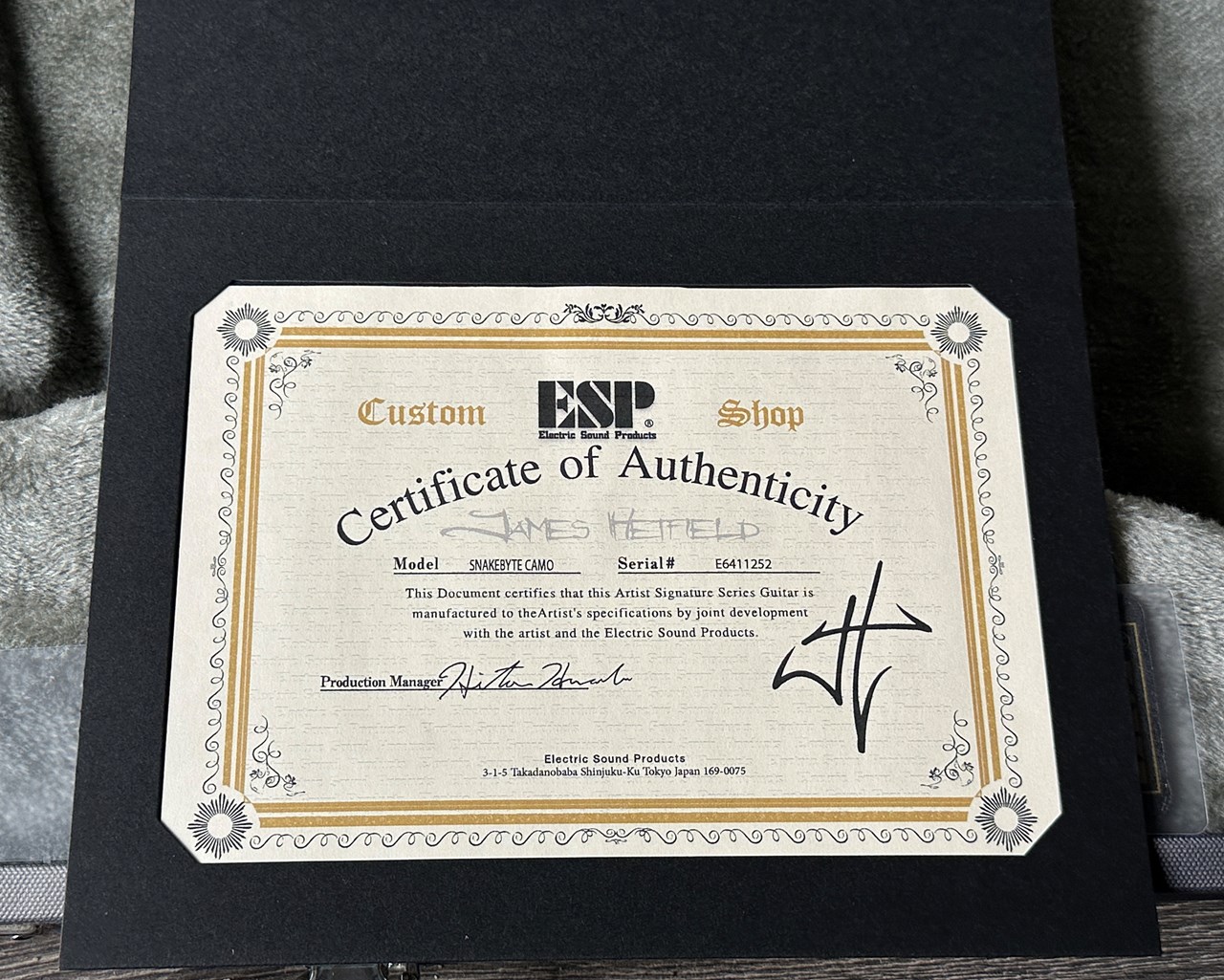 ESP Custom Shop James Hetfield Snakebyte KUIU Camo Satin - Thumbnail 5