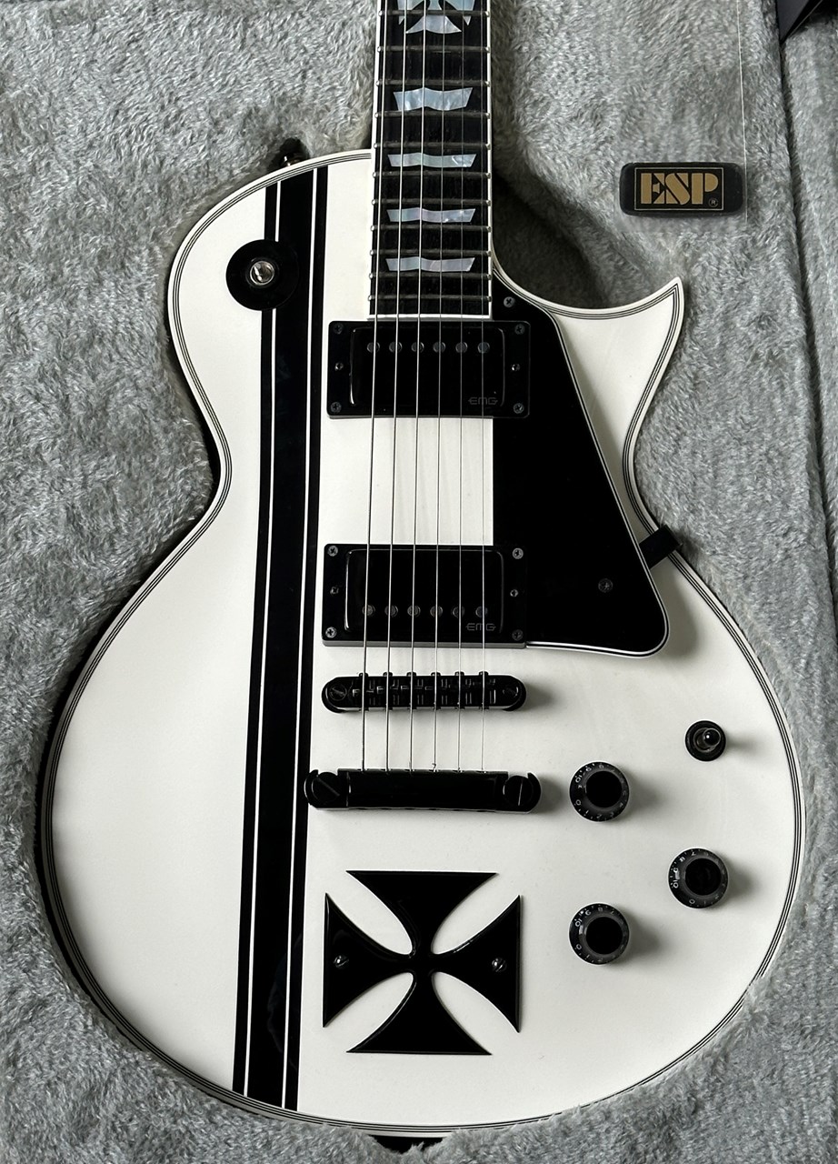 2017 ESP James Hetfield Signature Iron Cross Snow White Complete - Thumbnail 6