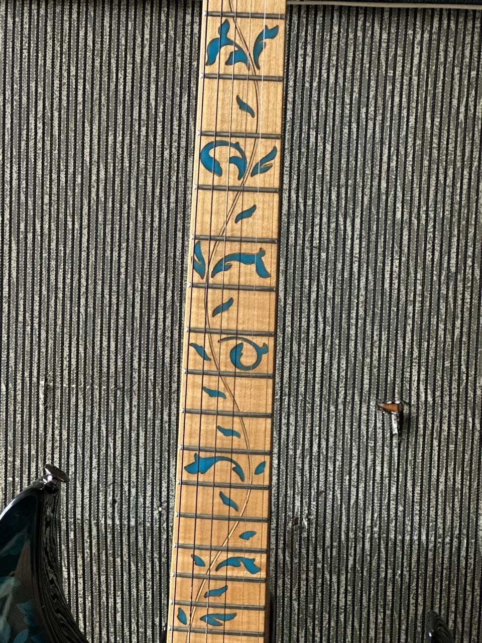 1991 Ibanez JEM 77 BFP Blue Floral Pattern Clean Fretboard - Thumbnail 3