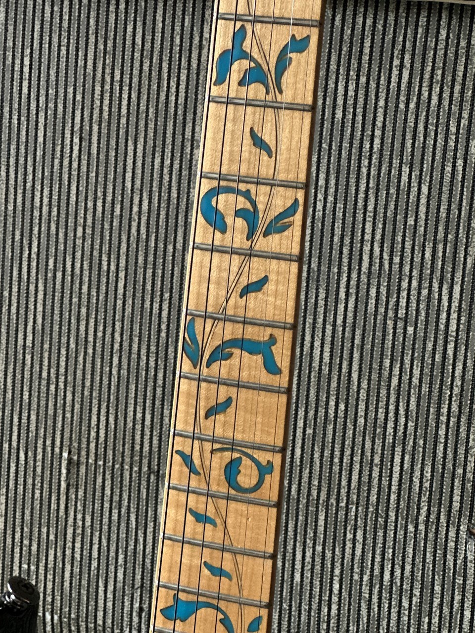 1991 Ibanez JEM 77 BFP Blue Floral Pattern Clean Fretboard - Thumbnail 2