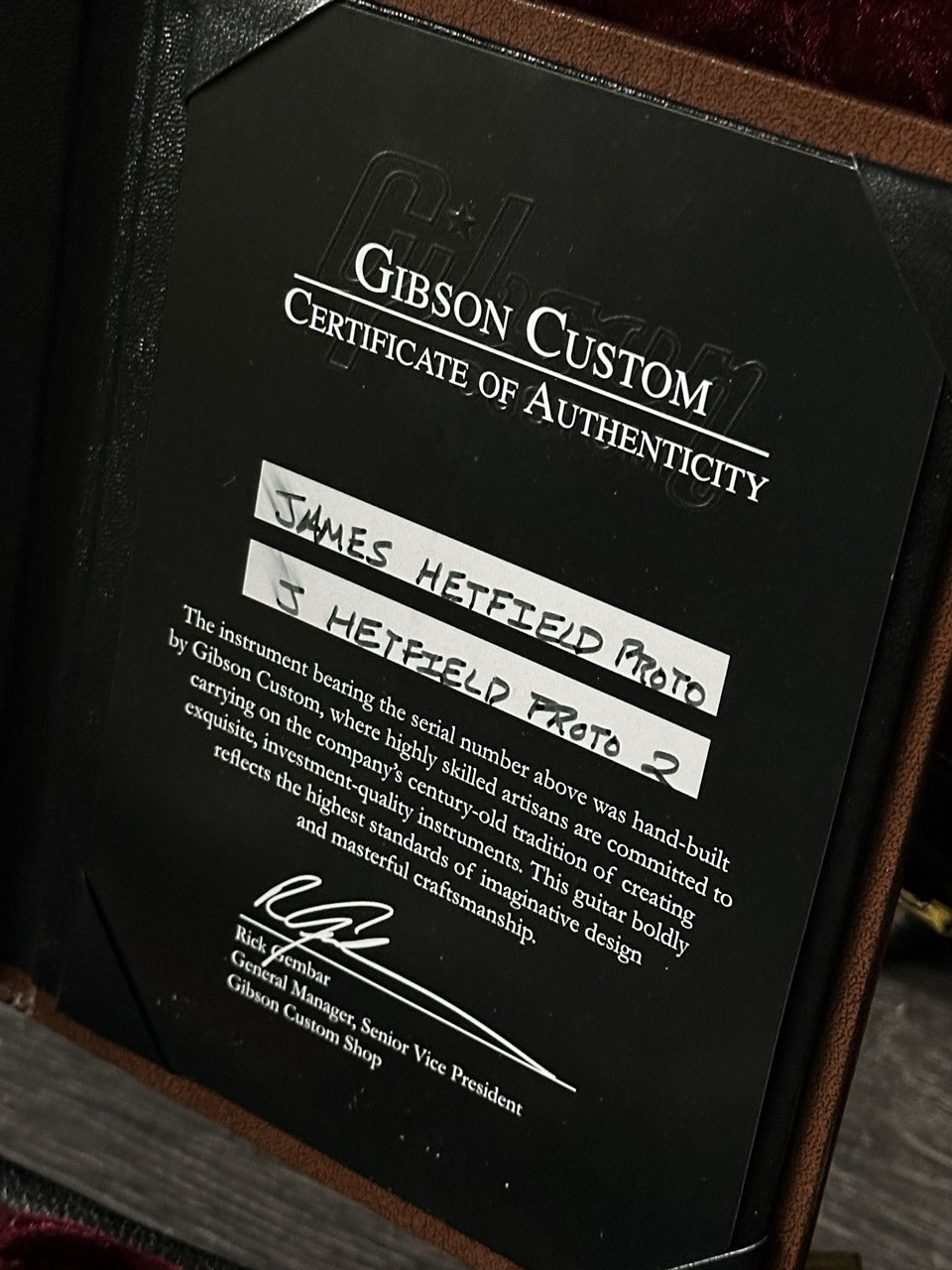 Gibson Les Paul Custom James Hetfield Iron Cross Prototype #2 Ultimate Collectable - Thumbnail 3