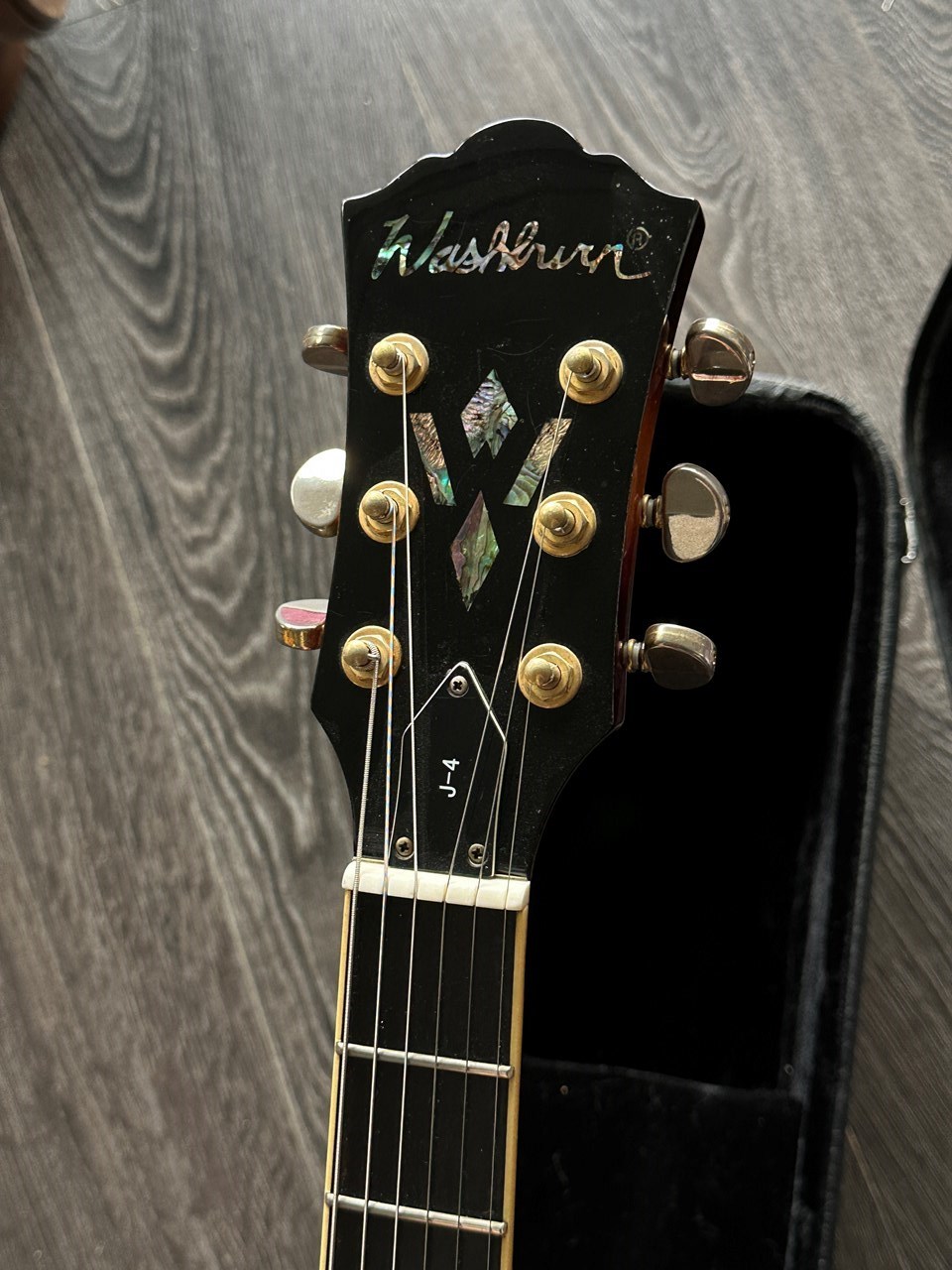 Washburn J-4 Hollowbody Archtop Flamed Maple Body - Thumbnail 6