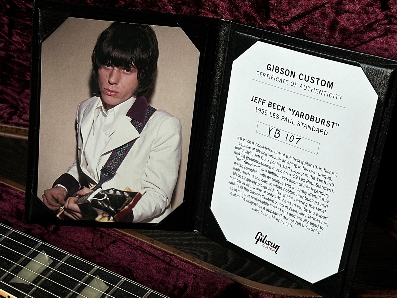Gibson Gibson Custom Jeff Beck YardBurst 1959 Les Paul Standard - Thumbnail 6
