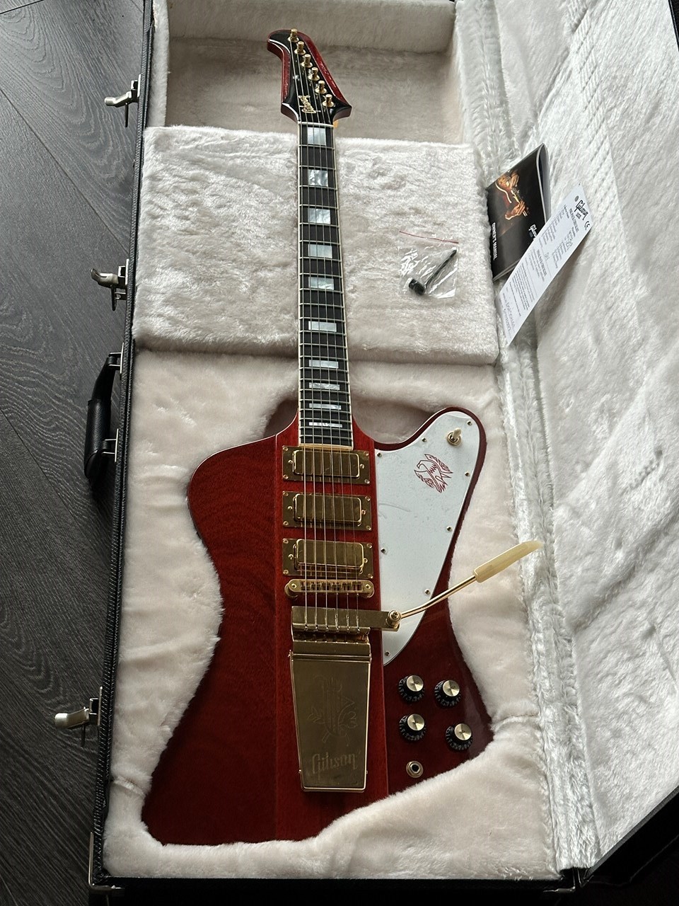 Gibson Firebird VII Cherry & Gold Hardware Excellent with Checklist & Case - Image 1