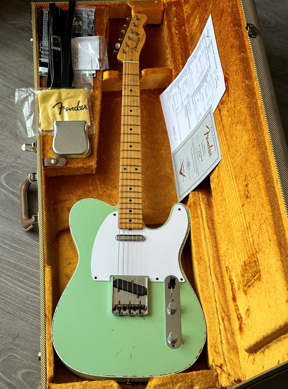 Fender 50's Esquire Custom Shop Relic Surf Green - Image 1