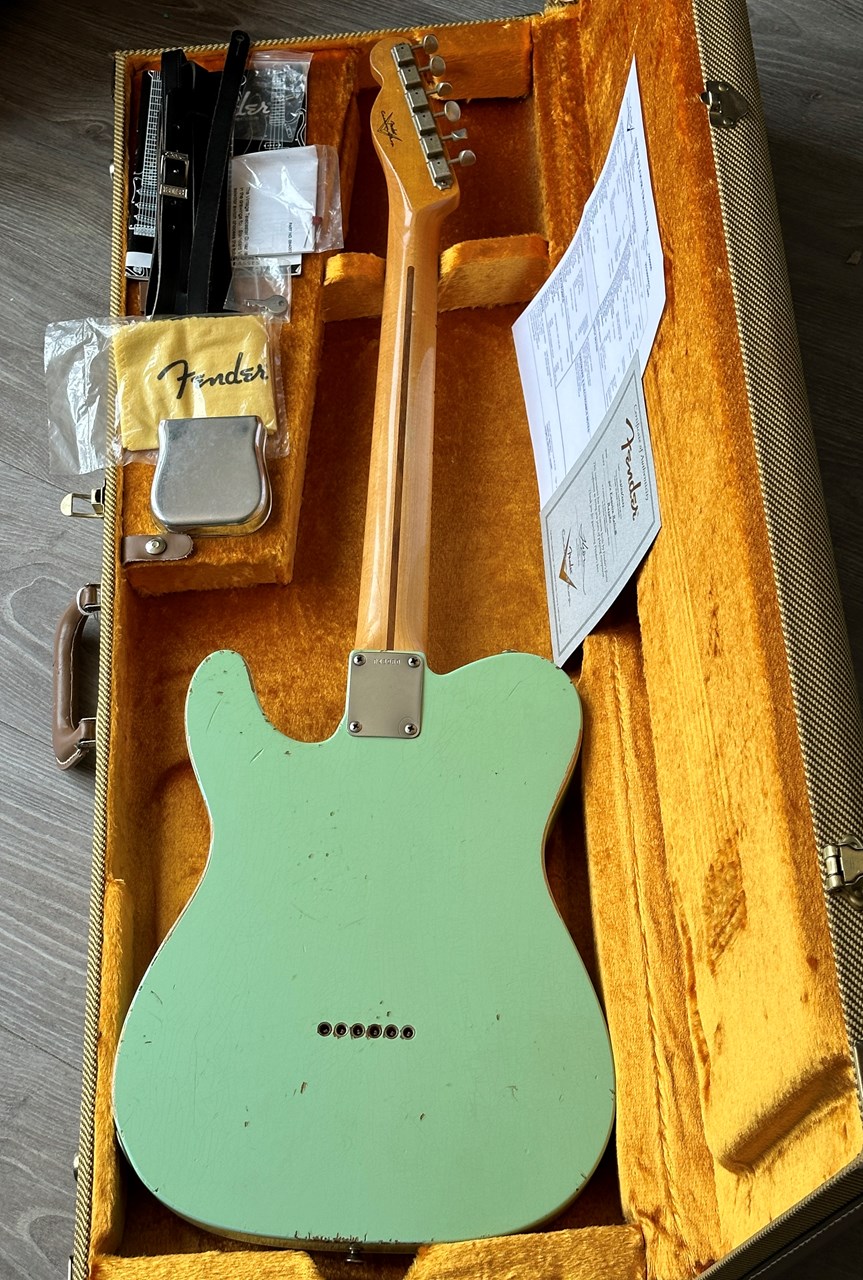 Fender 50's Esquire Custom Shop Relic Surf Green - Thumbnail 5