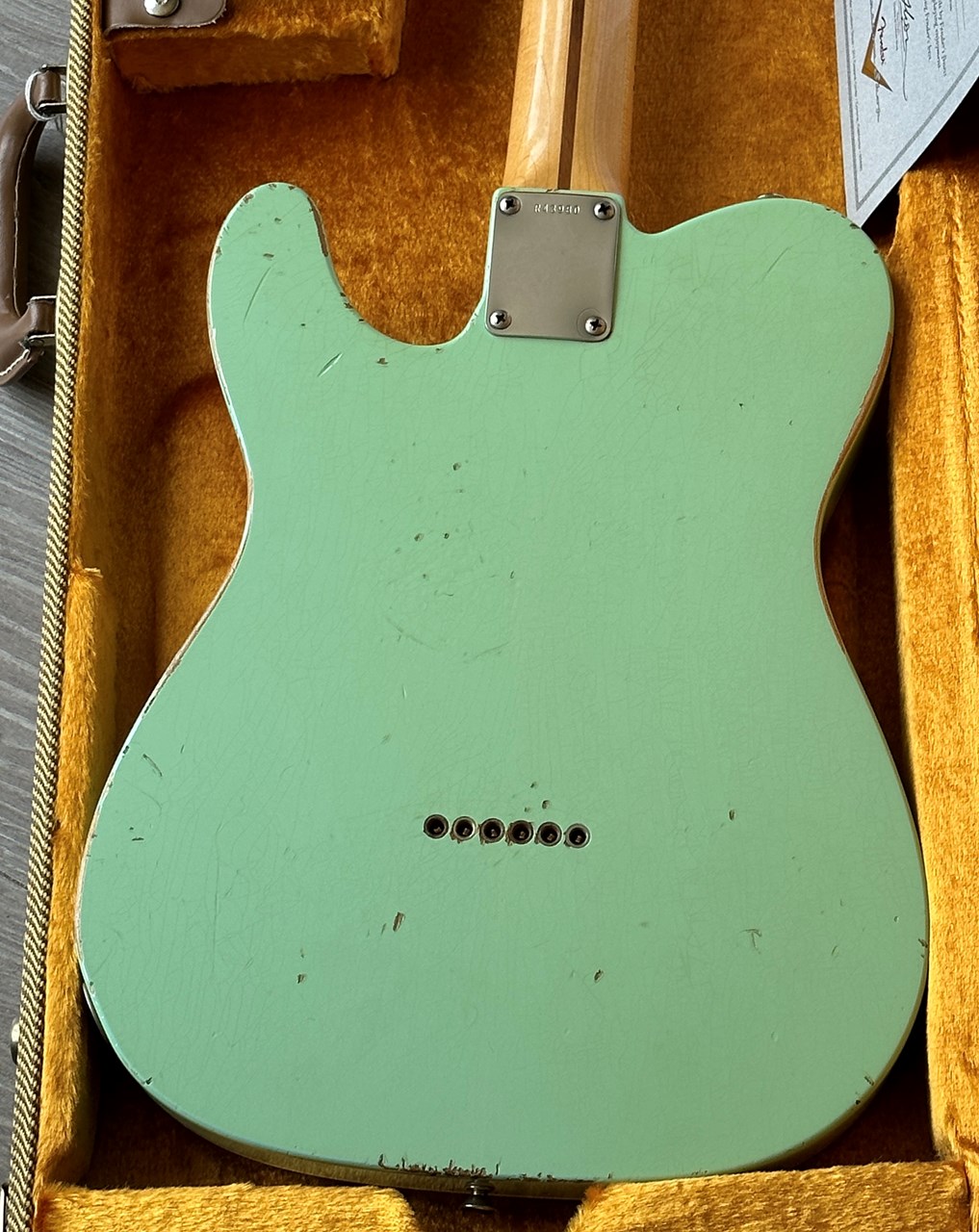 Fender 50's Esquire Custom Shop Relic Surf Green - Thumbnail 4