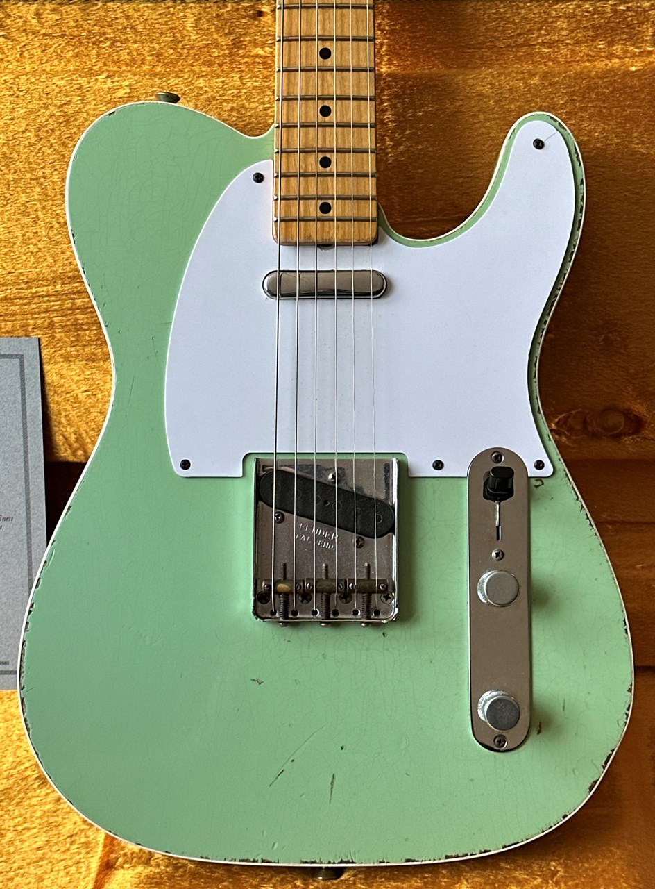 Fender 50's Esquire Custom Shop Relic Surf Green - Thumbnail 3