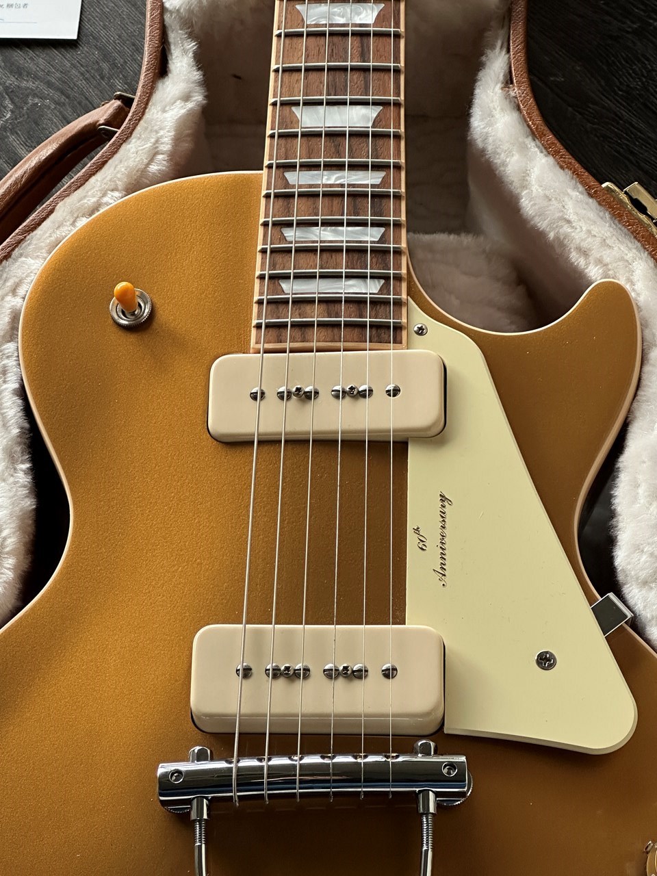 2012 Gibson Les Paul 60th Anniversary Goldtop with Papers & Case - Thumbnail 3