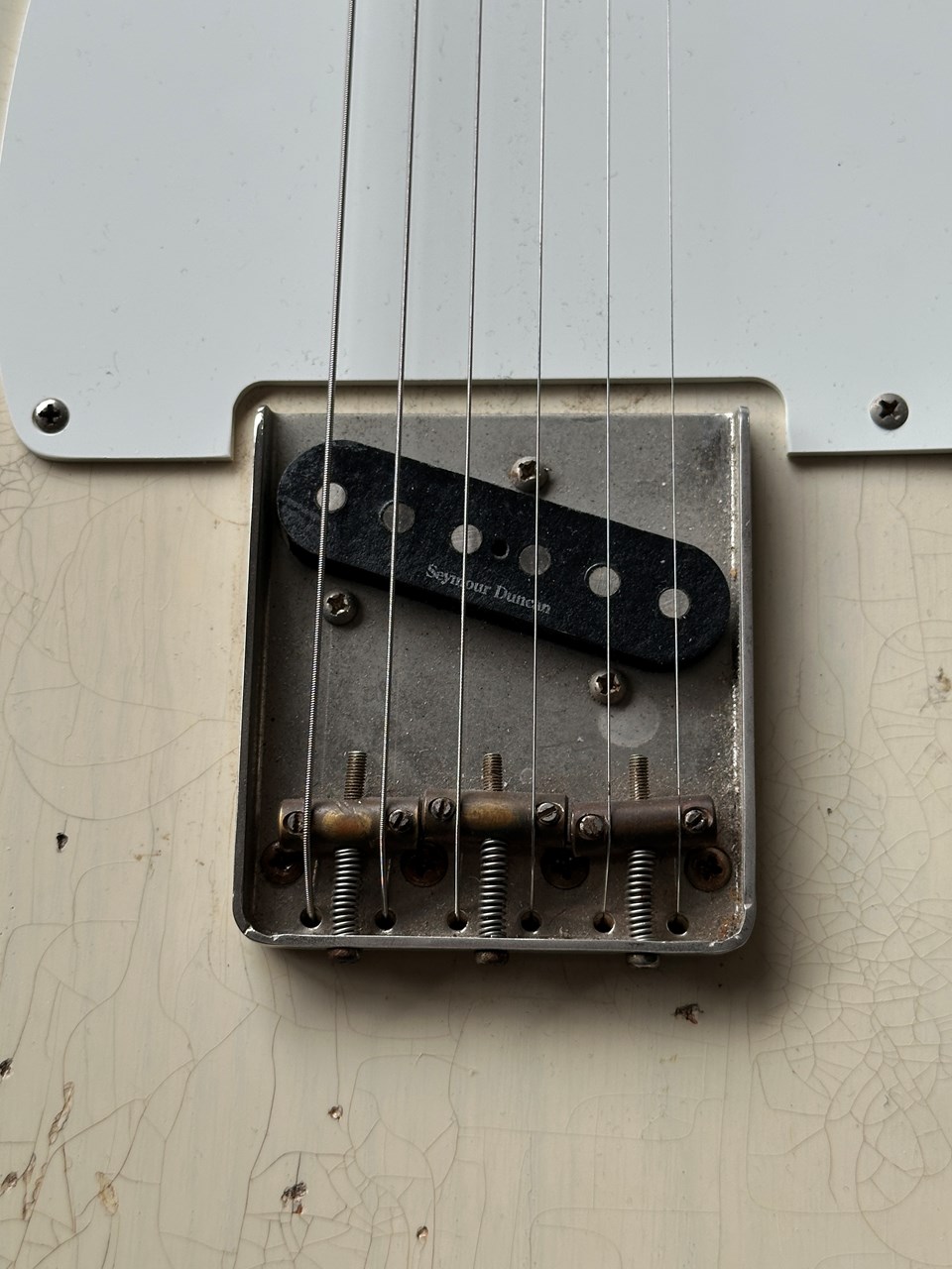 Haar T Tele Old Headstock Ash Body Blonde Aged Nitro 3kg Light - Thumbnail 3