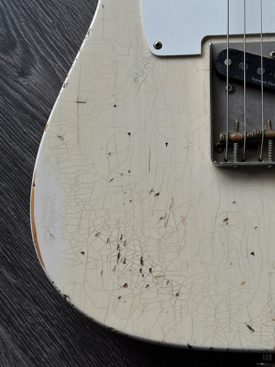 Haar T Tele Old Headstock Ash Body Blonde Aged Nitro 3kg Light - Thumbnail 2