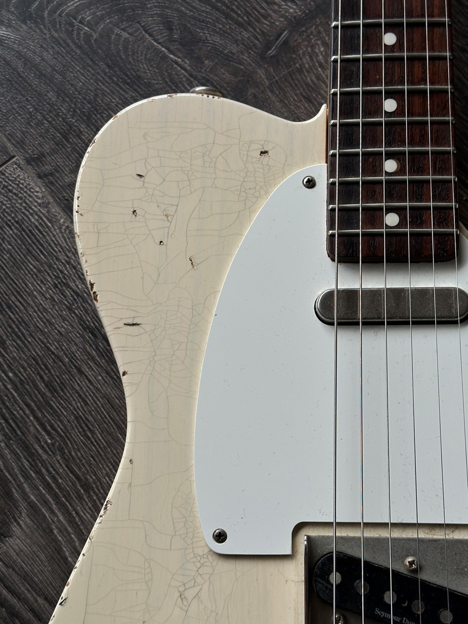 Haar T Tele Old Headstock Ash Body Blonde Aged Nitro 3kg Light - Thumbnail 6