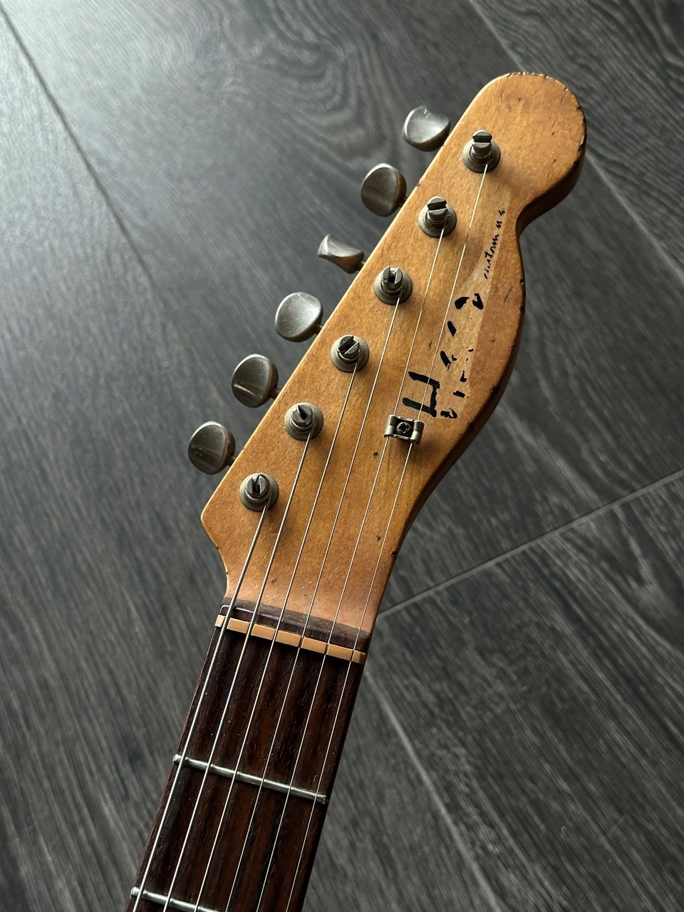 Haar T Tele Old Headstock Ash Body Blonde Aged Nitro 3kg Light - Thumbnail 4