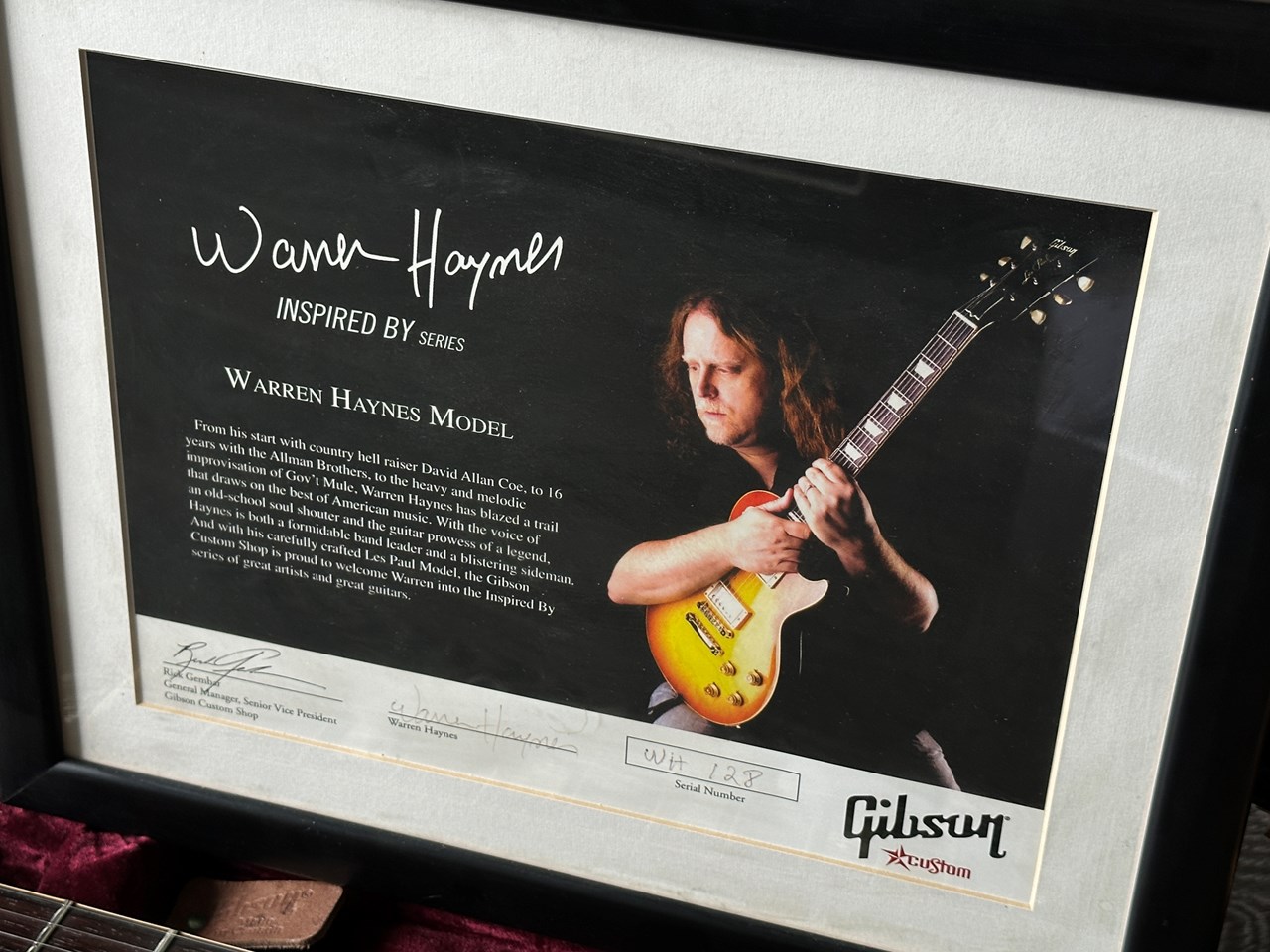 2007 Gibson Les Paul Warren Haynes Inspired By Custom Shop Limited Run - Thumbnail 4