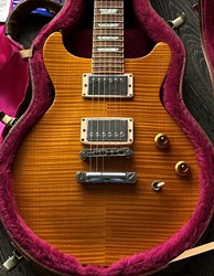 1998 Gibson Les Paul Standard DC Amber Flametop with Papers & Case