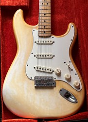 1973 Fender Stratocaster White Original Finish Black Bottom Pickups 