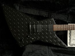 1998 ESP Custom Shop James Hetfield Signature JH-2 Black Diamond Plate