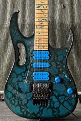 1991 Ibanez JEM 77 BFP Blue Floral Pattern Clean Fretboard