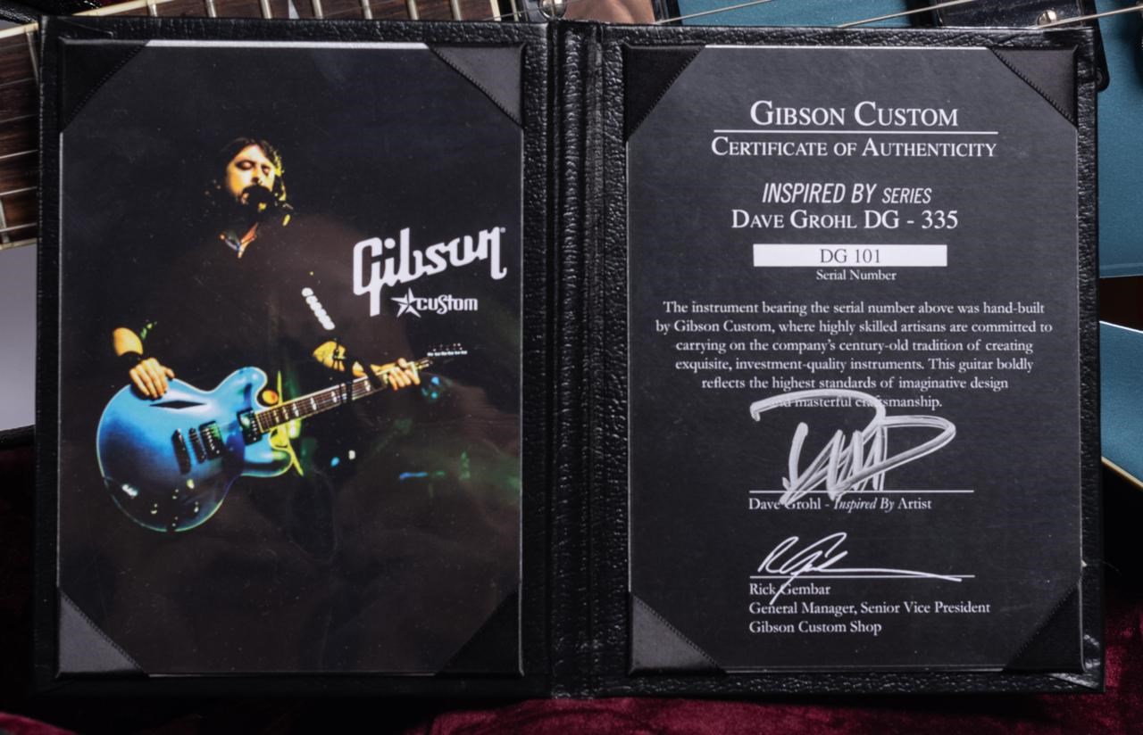 2007 Gibson DG-335 Dave Grohl Pelham Blue Inspired By Series! The First Model - Thumbnail 2
