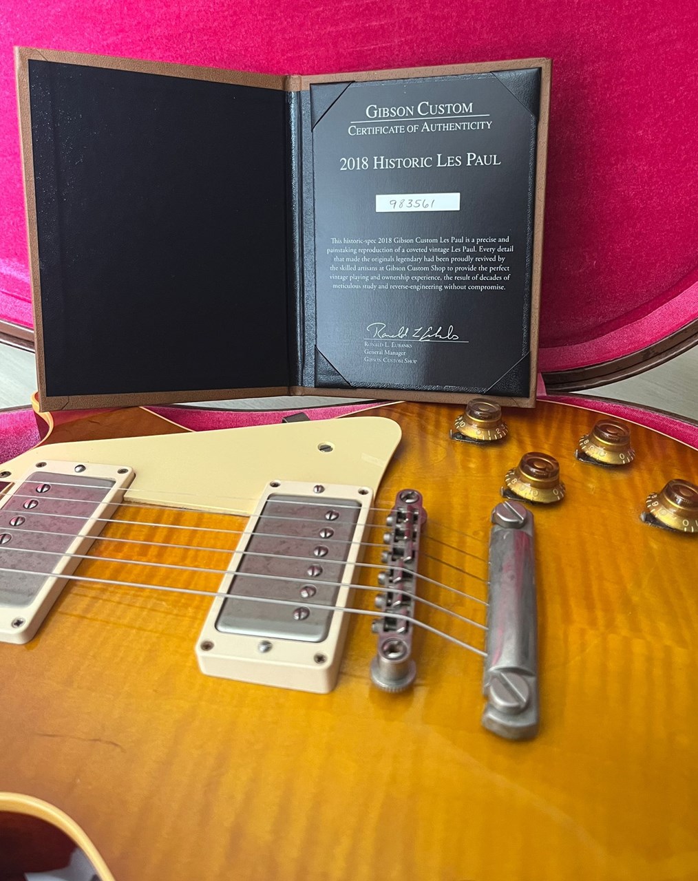 2018 Gibson Les Paul Standard 1959 Historic VOS Royal Tea Burst - Thumbnail 2