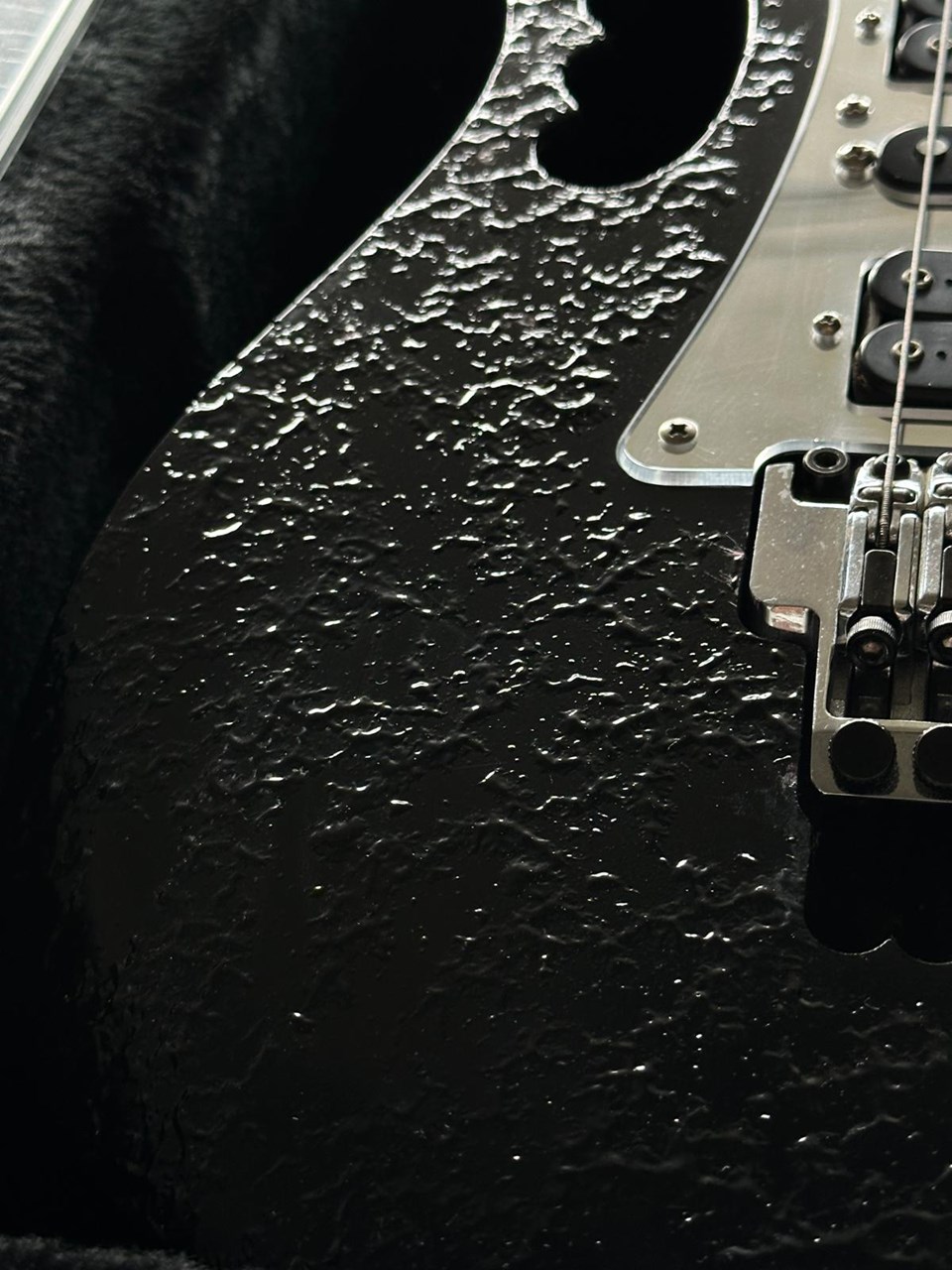 Ibanez JEM 7 DBK Black Industrial Finish with Mirror Guard Steve Vai Breed Pickups - Thumbnail 5
