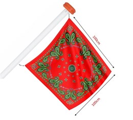 Vlag boerenzakdoek 1x1mtr rood